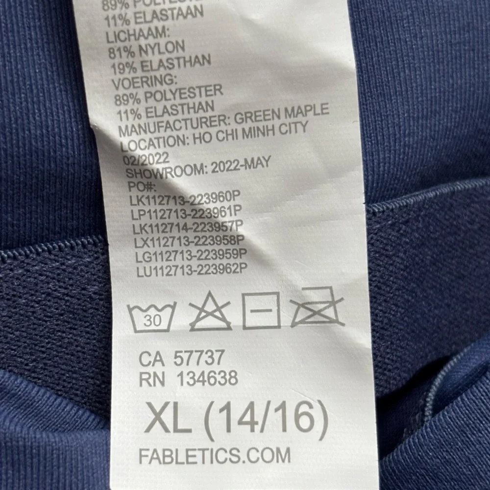 FABLETICS Mini Catalina Medium Impact Sports Bra--XL (girls 14/16)